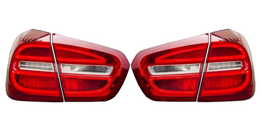 Mercedes Tail Light Kit - Driver and Passenger Side Inner and Outer